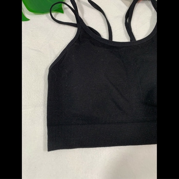 NWT $60 Sweaty Betty Brahma Bamboo Padded‎ Yoga Bra in Black [SZ XS ] - Picture 3 of 8
